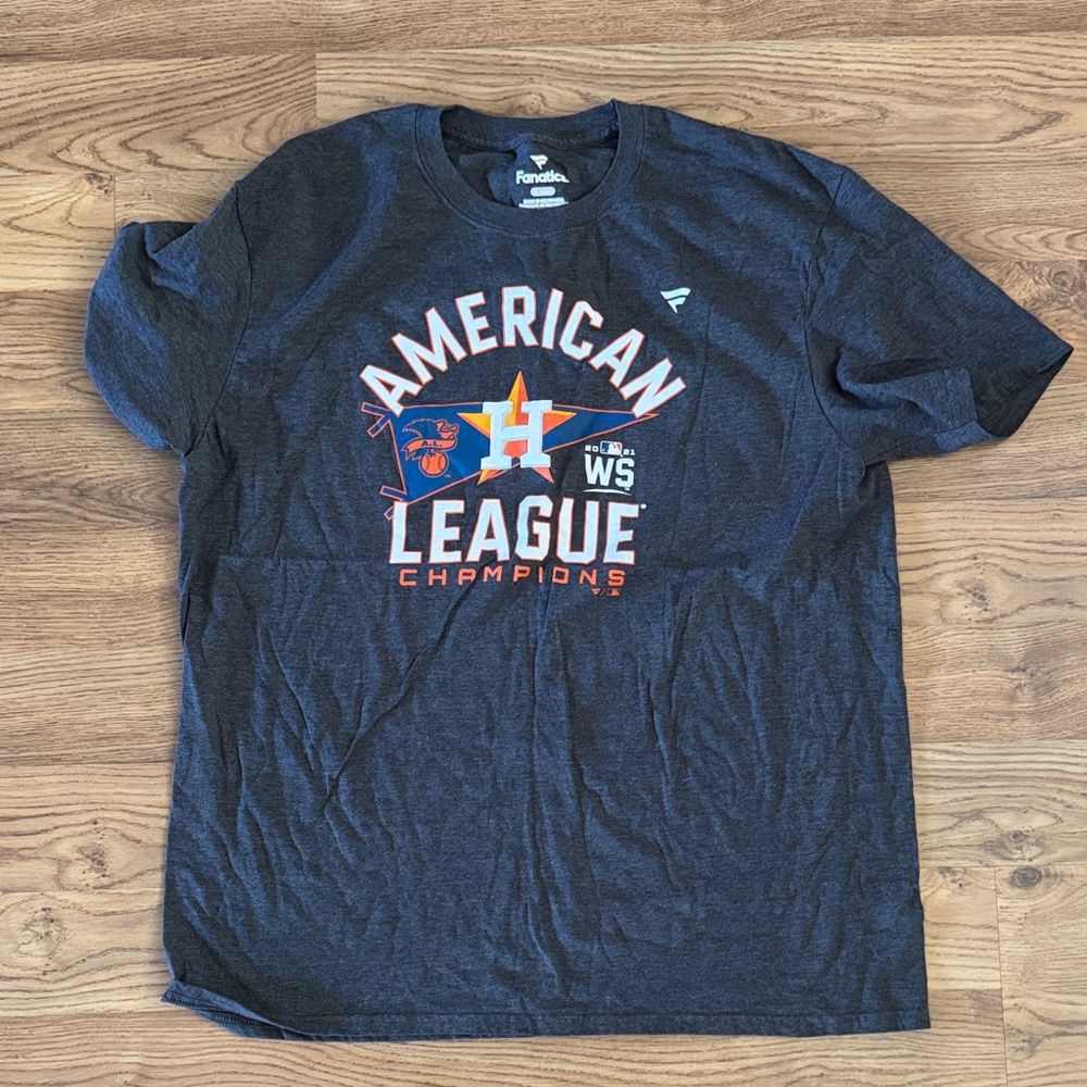 Fanatics Men's Charcoal Houston Astros 2021 American League Champions Tee